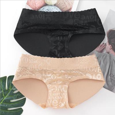 China Antibacterial Peach Buttocks Panties Without Traces Buttocks Mid Size Padded Buttocks Thicken Hip Lift For Women for sale