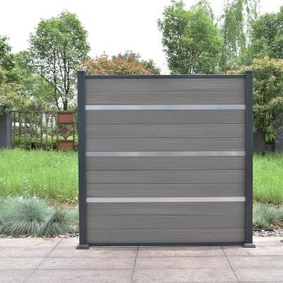 China OEM/ODM easily assembled wood plastic composite fence with lattice co-extrusion wpc garden fence panels better than vinyl pvc fence for sale