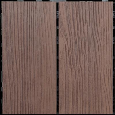 China Wpc Decking Teak Wood Flooring Waterproof Wear Resistant Plastic Composite Wood Deck Wood Grain 3D Outdoor Wpc Garden Flooring Embossed 142x22mm Red Anti Sale for sale