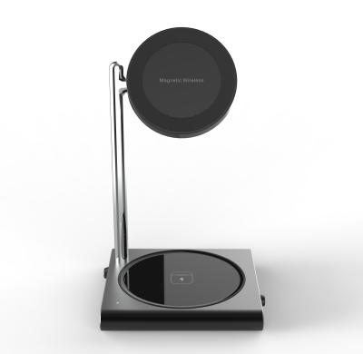 China Magnetic Connect 2 in 1 Electronic Accessories Eye Wireless Charger 2021 Original Factory Magnetic Wireless Charger for sale