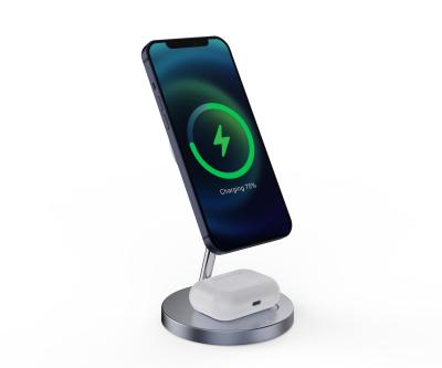 China Magnetic Connect 2021 New Arrivals Amazon 18w Wireless Charger Stand , Type-C Qi-certified Wireless Charger for sale