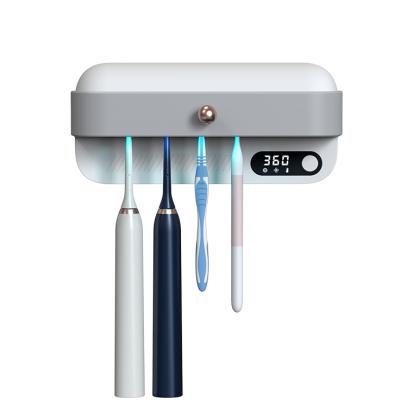 China 2021 Hot New ABS Factory Sales Ultrawave Toothbrush Sterilizer UV-C Style Rechargeable Toothbrush Holder for sale