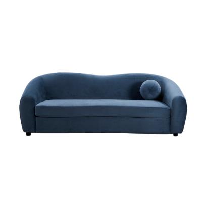 China Comfortable Home Leisure Sofa Dusty Blue Boucle Teddy Fabric Sofa Living Room Sofas Nordic Modernos Modern Design for sale