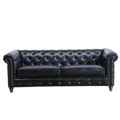 China High Quality Design Tufted Sofa Leather American Style Leather Chesterfield Sofa Furniture Sofa Set from OEM Chesterfield for sale