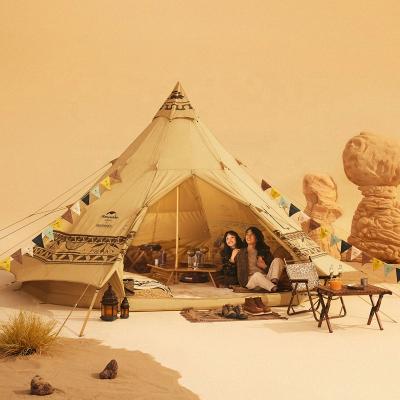 China Naturehike Dunhuang Series Straight Bracing Type Light Up Glamping Tent Cotton Canvas Bell Tent 12.3 for sale