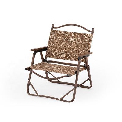 China Naturehike furniture Dunhuang series MW02 contemporary outdoor aluminum foldable wooden armrest kermit chair for sale