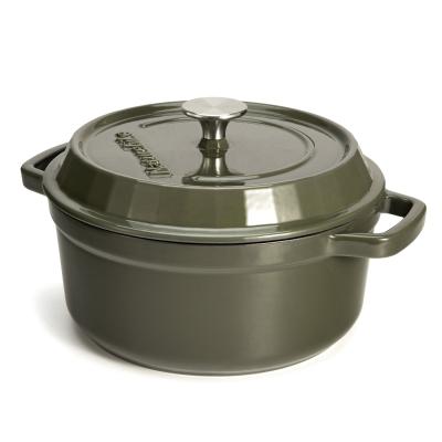 China Naturehike CLASSIC Outdoor Camping Enamel Utensils Cast Iron Cookware Soup Glamping Pot for sale