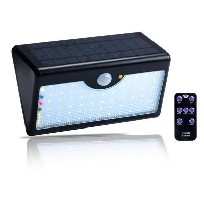 China PC 160 Modes Motion Sensor 5 Modes Solar Powered Outdoor Garden LED Super Bright Solar Lamps IP65 Remote Control Solar Light for sale