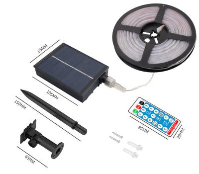 China Solar Powered Super Bright 300 LED Garden Strip Patio Soft Light Outdoor Festival Party Decoration Waterproof Remote Control for sale