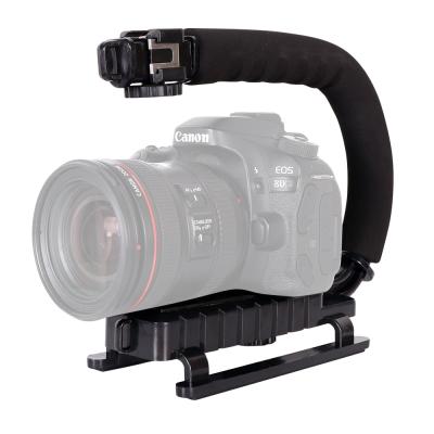 China ABS+ABS Material Meilike H002 Plastic Hand Clip Professional Universal Action Video Camera Stabilizer+Plastic Handle Bracket Gimbal for sale