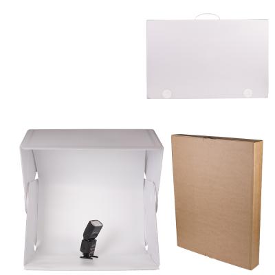 China Acrylic+PVC Meilike mini 60*60cm foldable portable photo studio box with 2 color backgrounds tent photo studio props for sale