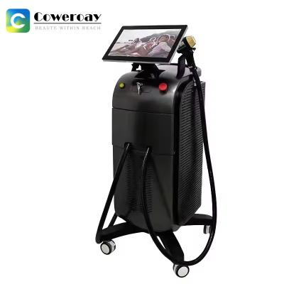 China commercial 1000W Ice Titanium Laser Hair Removal Machine Rejuvenate Skin 755 808 1064nm for sale