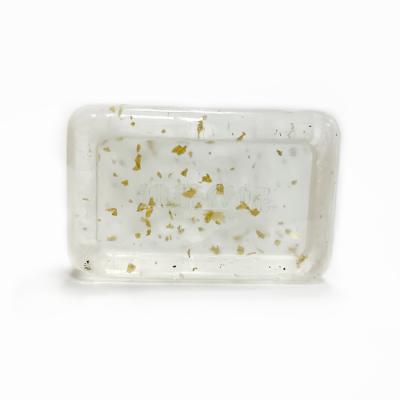 China Natural Leaf Soap Anti-mite 24k Gold Beauty Base Cleansing Handmade Soap for sale