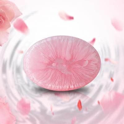 China 100% Natural Plant Flower Base Cleansing Lily Rose Handmade Facial Soap Soap for sale