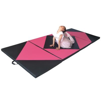 China PU Coat + PE Pearl Cotton Factory Wholesale Folding Soft Gym Workout Aerobics Gym Mat Yoga Mat Fitness Exercise Mat for sale