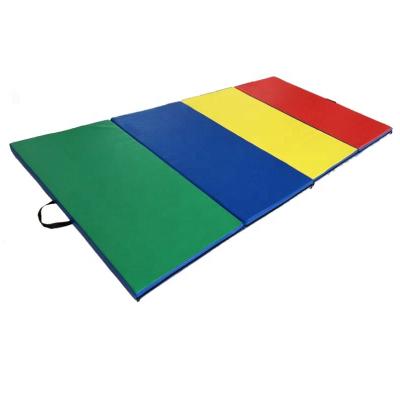 China PU Multi-ply Gymnastics Mat Export Sponge Mat Sit Up Fitness Leather Mat for sale