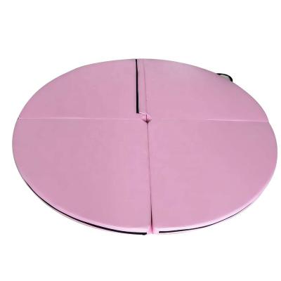 China Fitness Yoga Mat Round Thicken Dance Mat Universal Folding Gymnastics Mat for sale