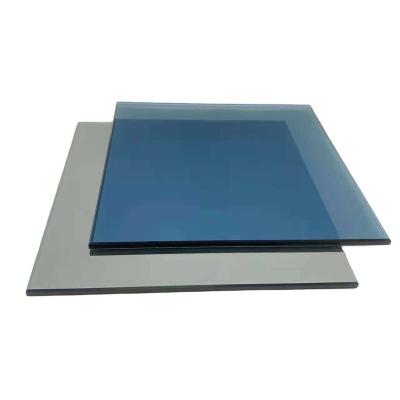 China Supermarket Manufacturer Supplier Textured Patterned Tempered Glass Ultra Clear Decorative Flat Low-E Blue Glass For Building for sale