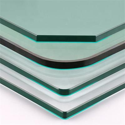 China Supermarket High strength clear reflective laminated toughened temper glass price for building glass wall for sale