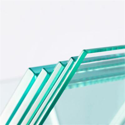 China Supermarket Factory wholesale 4mm 6mm 8mm 10mm 12mm clear flat float tempered building glass for sale