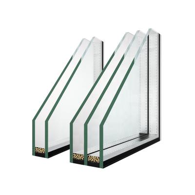 China Supermarket Solar Control Glass Tempered Insulated Low-E Double Glazing Panels for Partition Facade Curtain Wall Greenhouse for sale