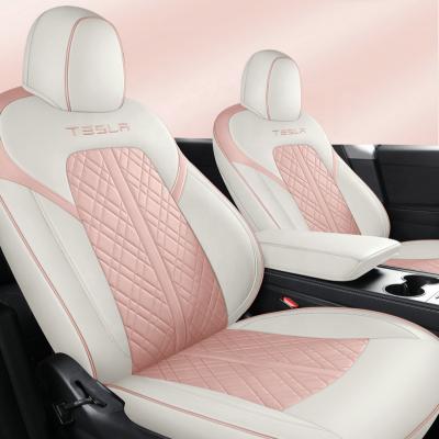 China High end custom waterproof skid resistance full set universal high quality leather car seat covers leather seat cover car for sale