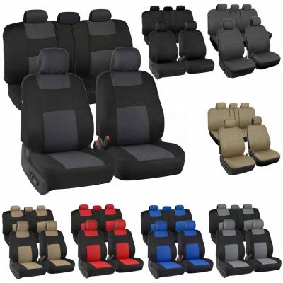 China Light Weight Full Set 9 PCs 11 Pieces Car Wellfit Car Seat Cover Black and Red for 01-05 Rav4 Car Seat Cover for sale