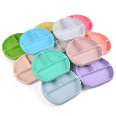 China C'dear Washable Suction Cup Silicone Baby Bowl Toddler Baby Non-Slip Dish for sale