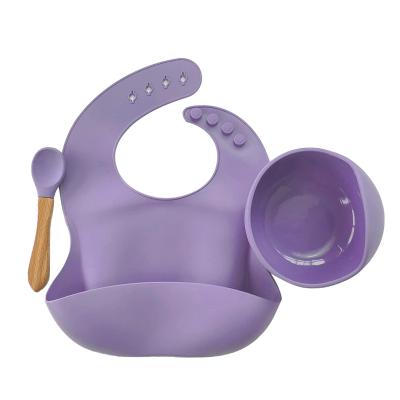 China C'dear Washable New Arrival Non-Toxic Strong Silicone Baby Bowl and Dish Baby Feeding Set for sale