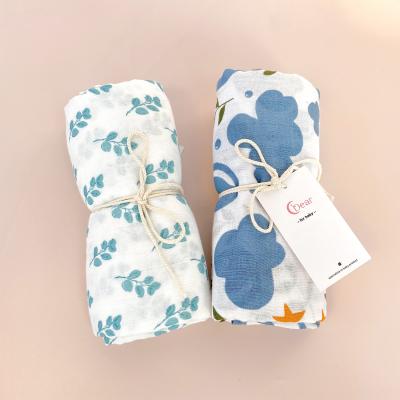 China Portable Bamboo Cotton Soft Baby Blankets Newborn Muslin Wrap Blanket for Newborn Baby Girl and Boy Bath Towel for sale