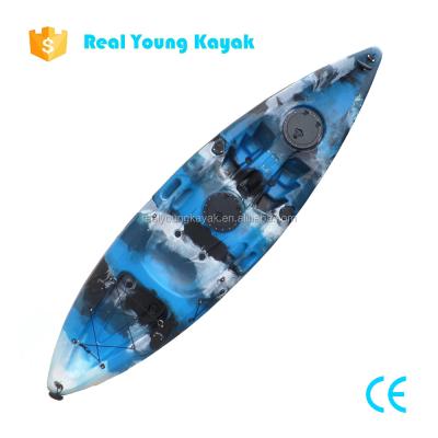 China Fishing Sit On Top Kayak Fishing Single Boats Plastic Canoe Sale for sale