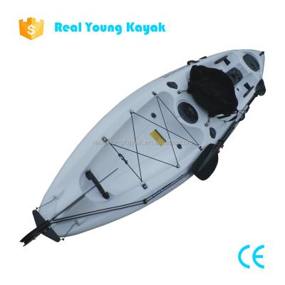 China Fishing Canoe Plastic Kayak With Pedals Fishing Boat For Sale for sale