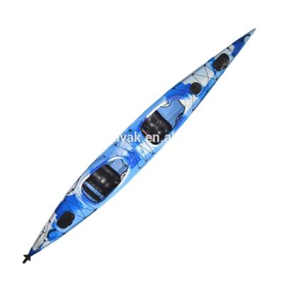 China Warter Sports 2 Seat Plastic Ocean Pedal Kayak for sale