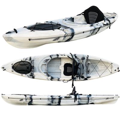 China High Quality LAKE LDPE HDPE Ocean Canoe Boat Sit in Sea Single Kayak with Roto-molded Plastic for sale