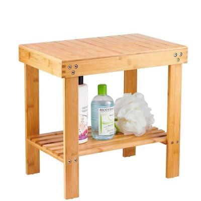 China Foldable Outdoor Indoor Bench With Bamboo Shoe Storage Chair Shoe Rack Stool for sale