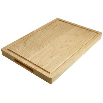 China Reversible viable with handles and Juice Groove Extra Thick maple cutting board for sale