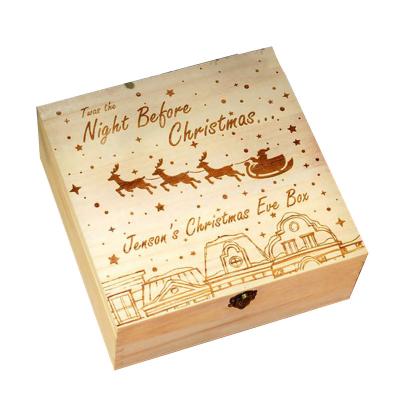 China Europe Custom Design Luxury Rigid Wooden Advent Packaging Box Christmas Gift for sale