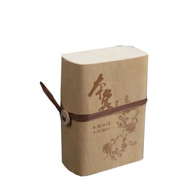 China Custom Handmade Soft Birch Tea Bag Coffee Wooden Box Balsa Veneer Round Shape Wooden Gift Box Storage Box for sale