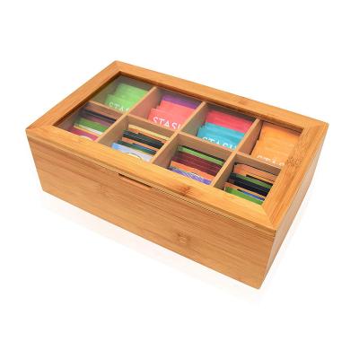 China Handmade Natural Tea Packaging Logo Printing Supply Manufacturer Wooden Box for sale