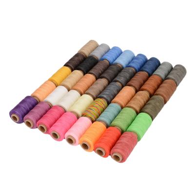 China DIY 30m Flat Wax Waterproof Handmade Leather Sewing Thread for Sofa for sale