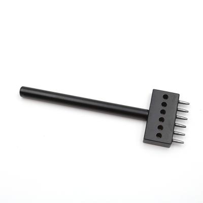 China Handmade black diy tool craft punch tools cutting fork leather punch for OEM for sale