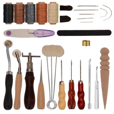 China Leather Craft Tool Kit Carving Whole Leather Tools For Leather Working for sale