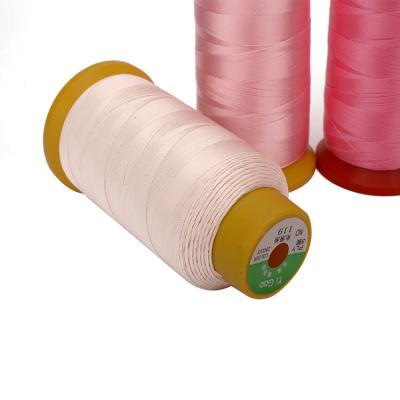 China Elastic Wholesale High Tenacity Leather Upholstery Stitching Nylon Glued Thread for sale