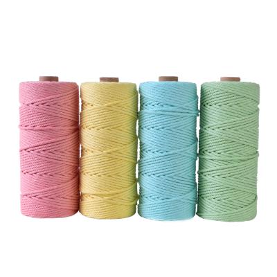 China Viable Wholesale Custom 3mm Macrame Cotton Rope Supplier Weave Cotton Rope for sale