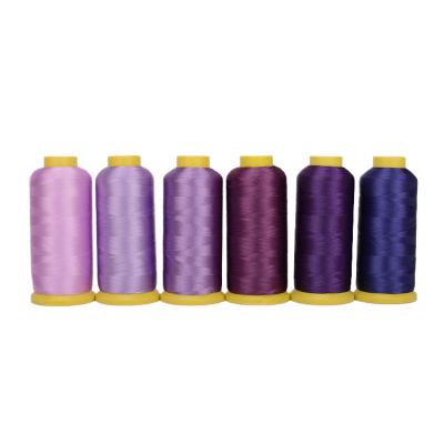 China 63 Colors Embroidery Thread Abrasion-Resistant 100% Polyester For Wedding for sale