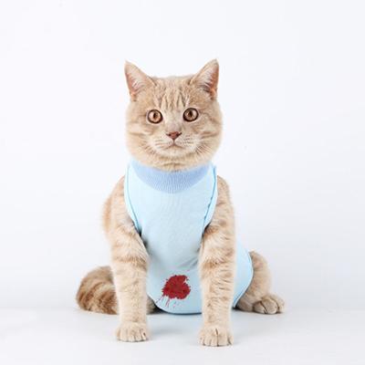 China Stocked Anti-licking Sterilization Cat Clothes Pet Surgery Suit for Small Dog Cats Weaning Puppy Anti-scratch Body Strap Breathable Vest for sale