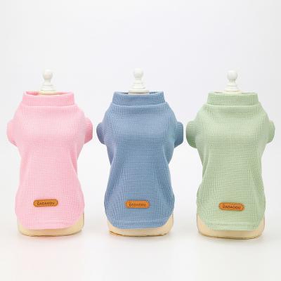 China Small Pet Luxury Designer Clothes Hot Sale Casual Viable Warm Coat T-shirt Teddy Cotton Pet Sleeve Shorts Dog Coat for sale