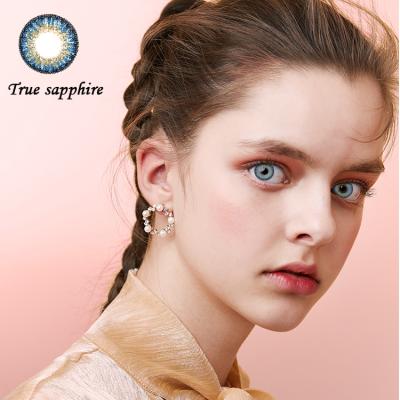 China USA 14.2mm eye contact lenses 12 color natural soft eyewear cosmetics hot selling cosmetics for sale