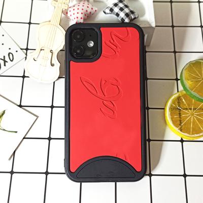 China red bottom case Anti-drop Dropshipping brand case Sneaker brand luxury phone case for iphone 11 pro max silicon mobile cover 12 pro for sale