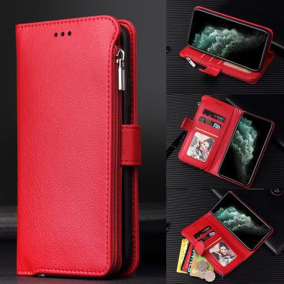 China PU Leather Lanyard Card Holder Wallet Phone Case For Samsung S20 Ultra A90 5G Note20 Ultra Sleek PU Leather Phone Bags Flip Card Wallet Mobile Cover TPU Back Phone Cover for sale